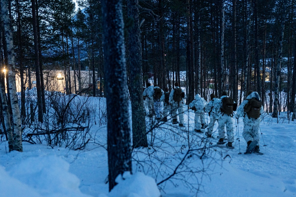 U.S. Marines with 1st Battalion, 2nd Marine Regiment Conduct Cold Weather Training