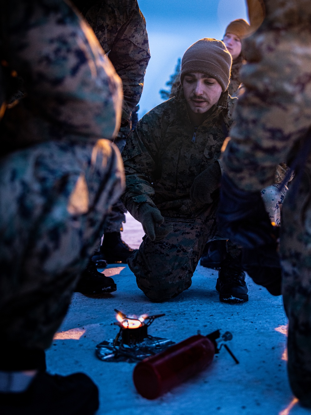 U.S. Marines with 1st Battalion, 2nd Marine Regiment Conduct Cold Weather Training