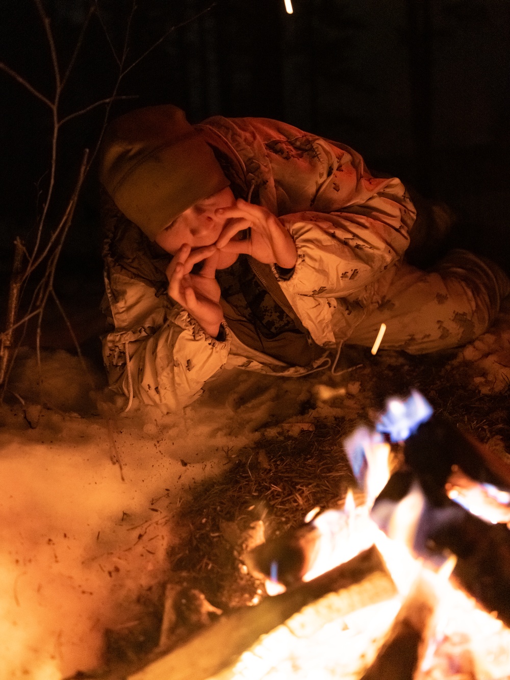 U.S. Marines with 1st Battalion, 2nd Marine Regiment Conduct Cold Weather Training