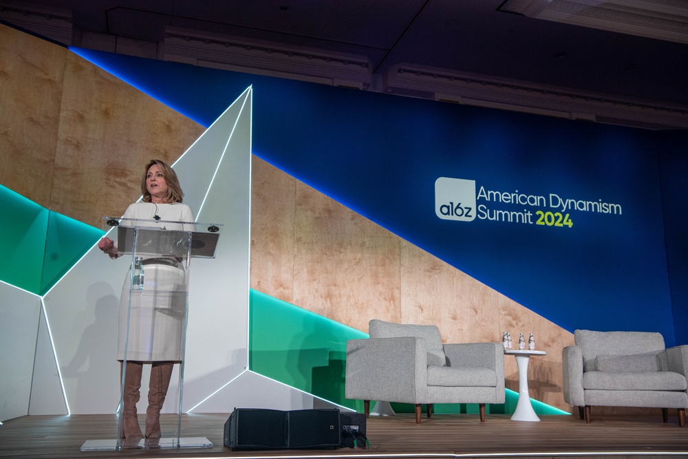 Secretary Hicks speaks during American Dynamism Summit 2024