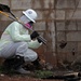 Clearing debris, keeping dust down