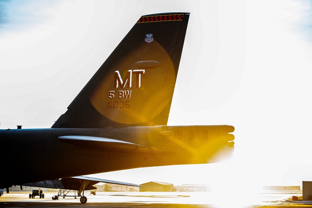 B-52 at sunrise