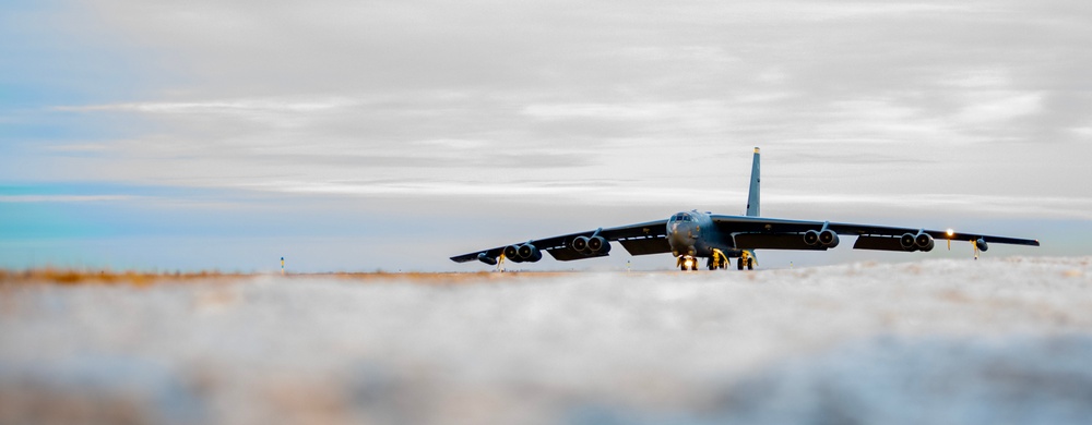 B-52 at sunrise