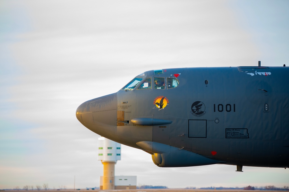 B-52 at sunrise