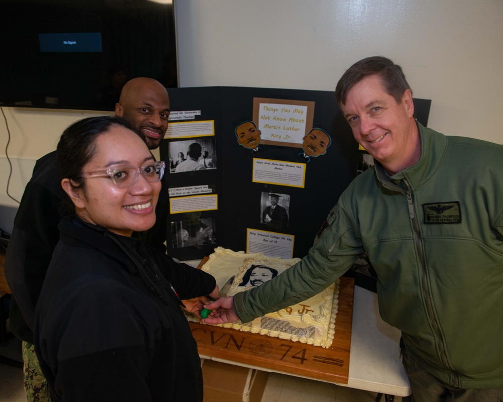 USS John C. Stennis Sailors celebrate Martin Luther King Jr. Day