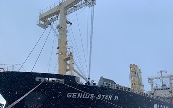 M/V Genius Star XI docks in Dutch Harbor, Alaska