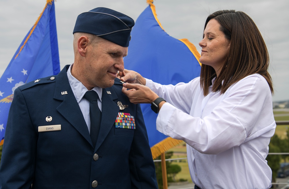 Brig. Gen. Evans promotion ceremony