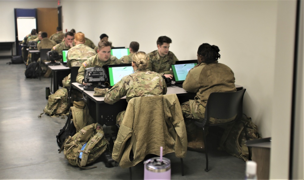 Fort McCoy NCO Academy students learn land-navigation at Virtual Battle Space simulation