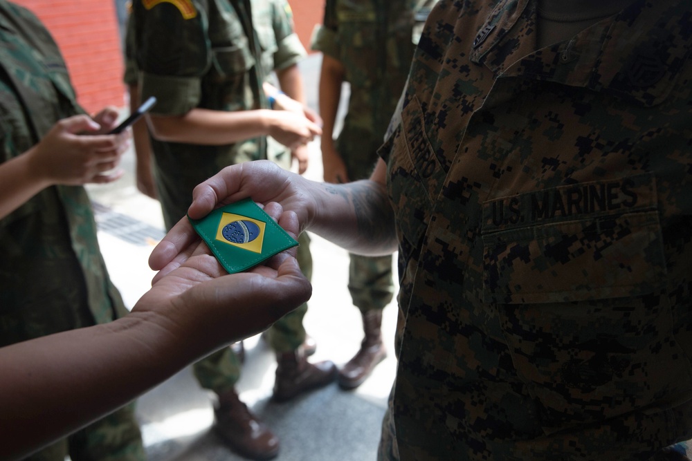 U.S. and Brazilian Marines meet to discuss integration of Brazilian male and female recruits