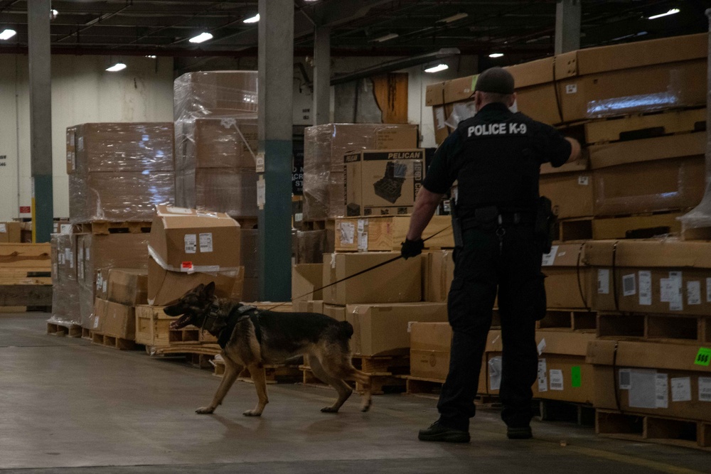 NAS Oceana Military Working Dogs Complete Detection Recertification