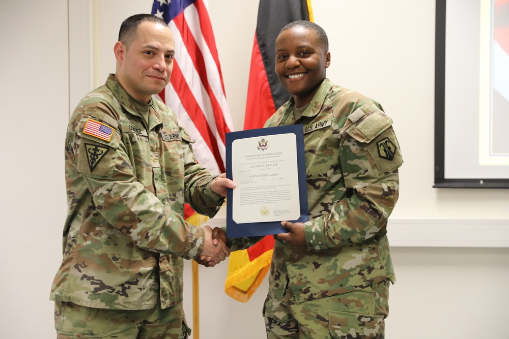 HHC Training NCO Promotes to Sr. NCO