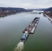 Aerial view of Pittsburgh District’s wintery rivers