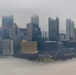 Towboats navigate through Pittsburgh District’s foggy landscape