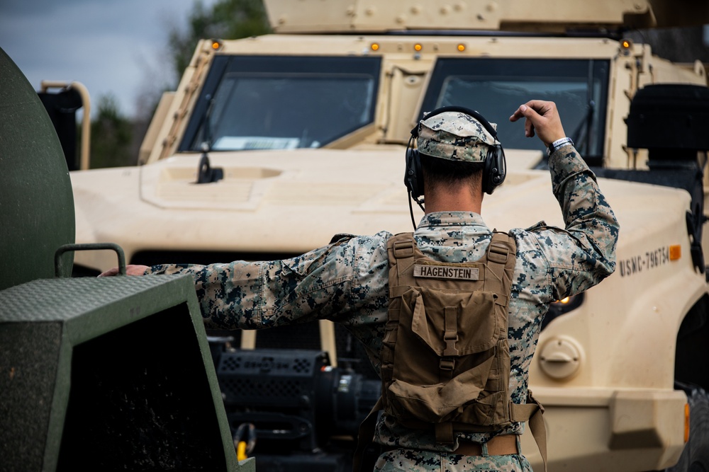 CLB 24 Marines Conduct a Convoy during RUT