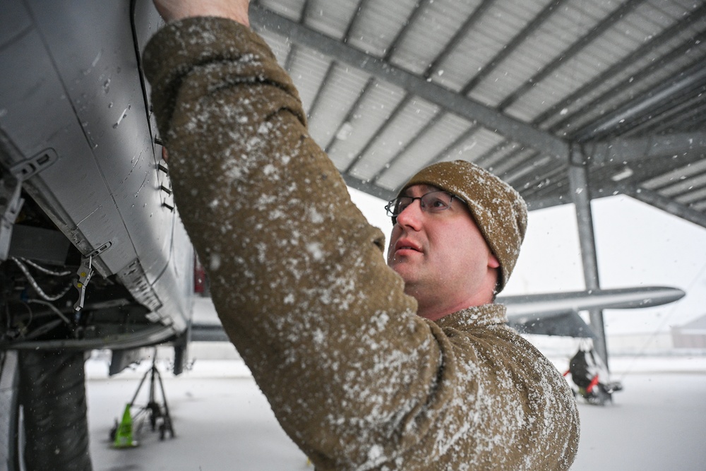 Crewman Services A-10C Thunderbolt II Before Flight at Selfridge Air National Guard Base