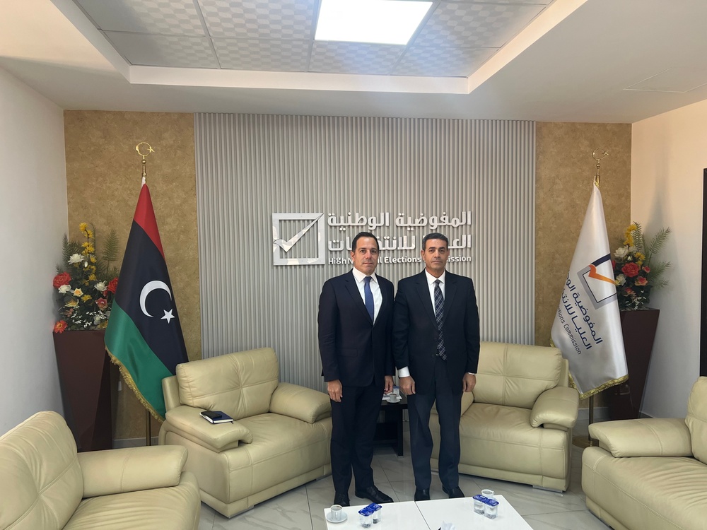 In January, USAID Country Representative John Cardenas traveled to Tripoli to engage with meet with stakeholders for the scheduled 2024 municipal elections.