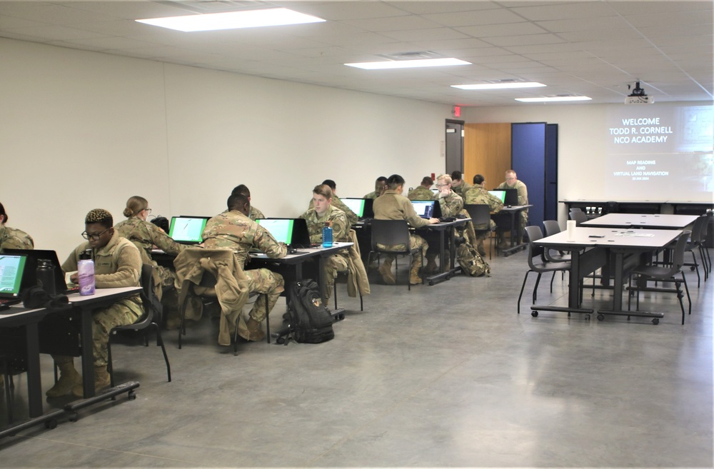 Fort McCoy NCO Academy students learn land-navigation at post’s Virtual Battle Space simulations complex