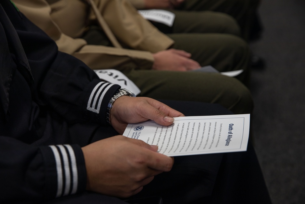 MCAS Iwakuni Marines and Sailors Become Naturalized U.S. Citizens