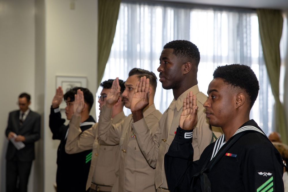 MCAS Iwakuni Marines and Sailors Become Naturalized U.S. Citizens