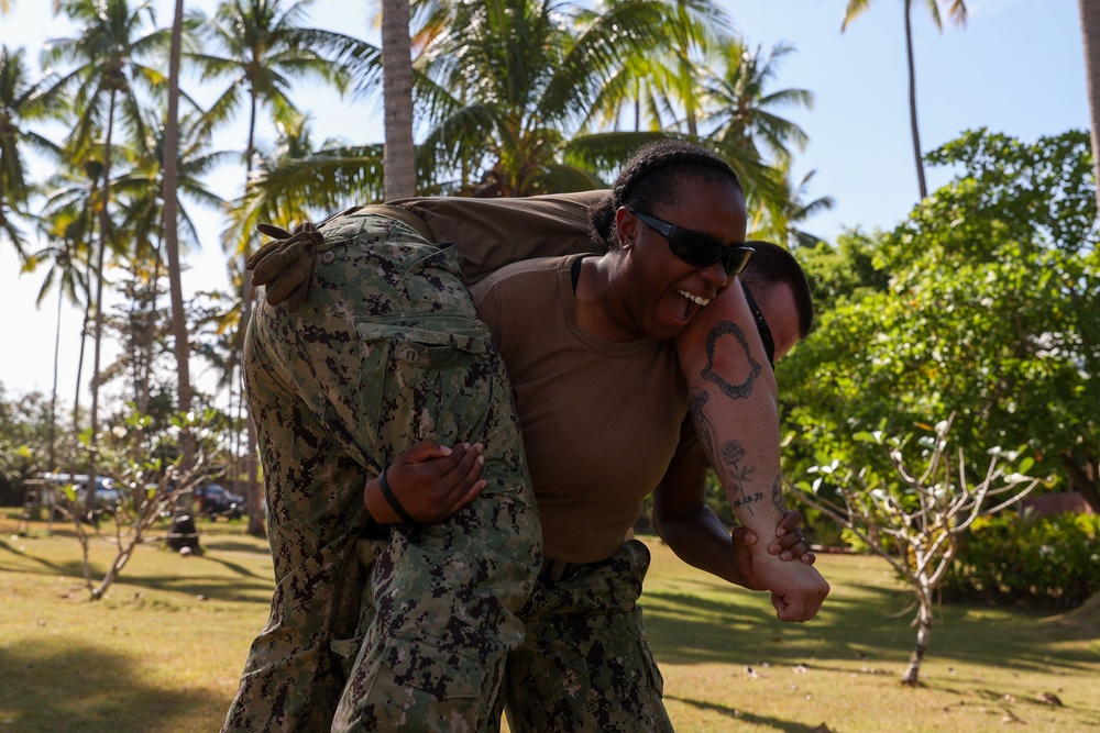 Seabees and Marines Practice Tactics