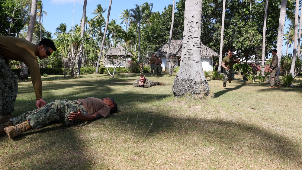Seabees and Marines Practice Tactics