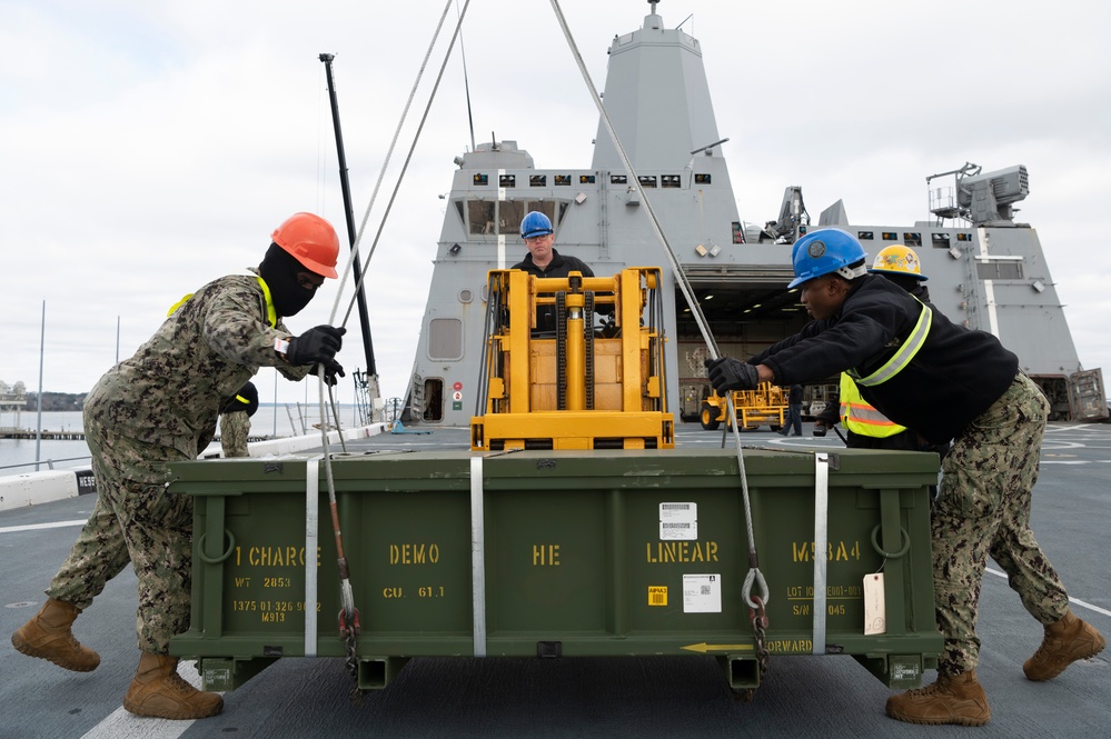 USS New York Ammunition Onload