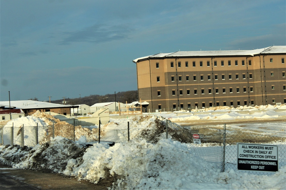 January 2024 barracks construction at Fort McCoy