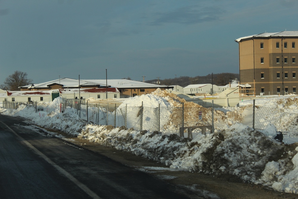 January 2024 barracks construction at Fort McCoy