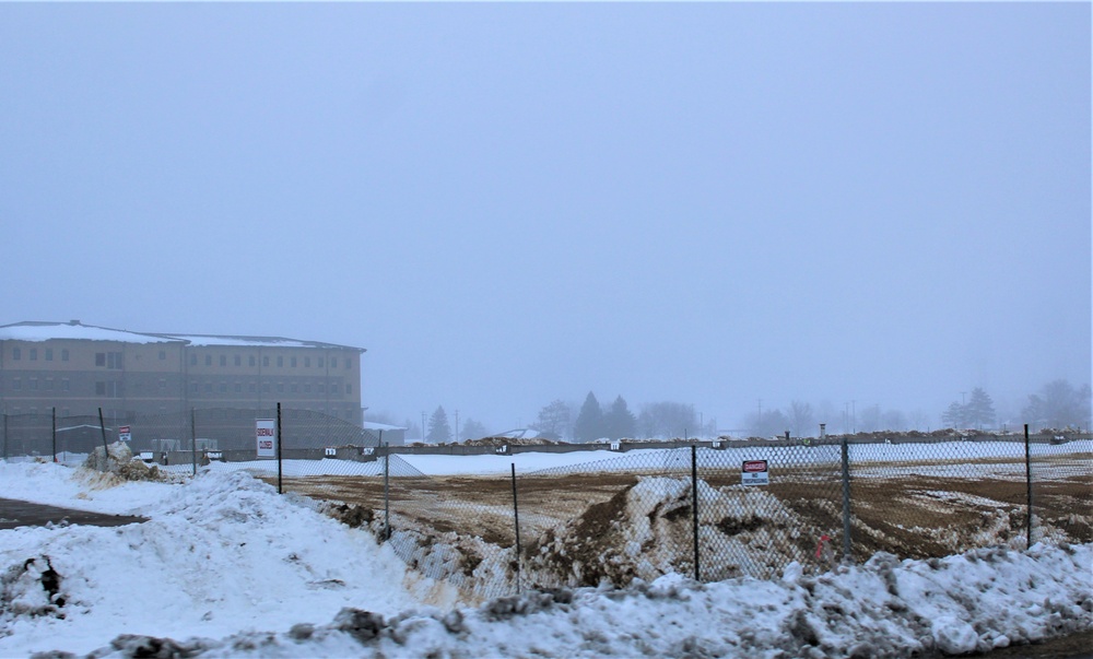 January 2024 barracks construction at Fort McCoy