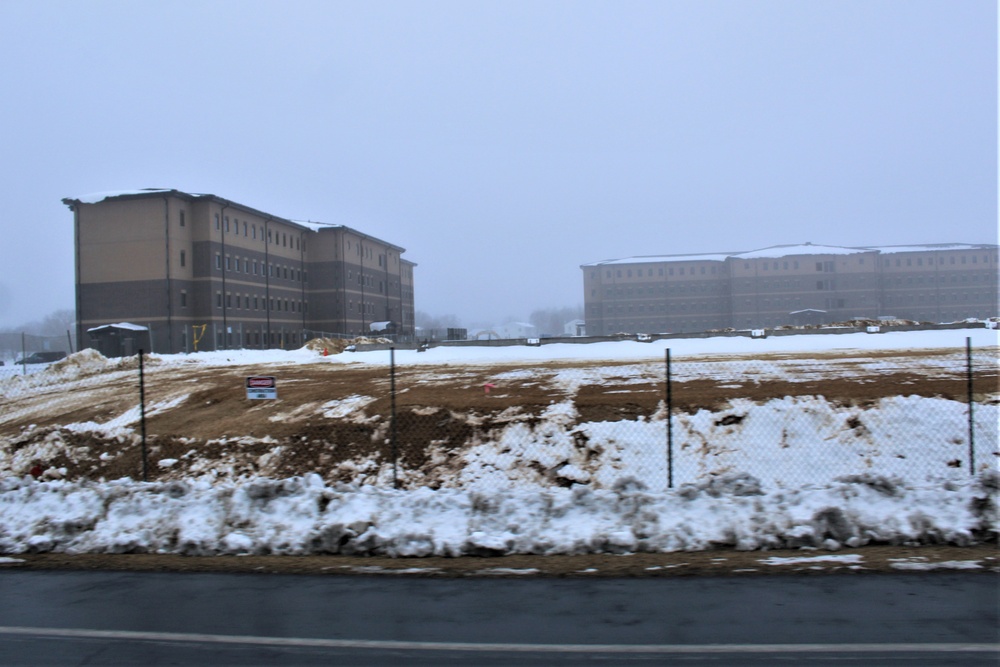 January 2024 barracks construction at Fort McCoy