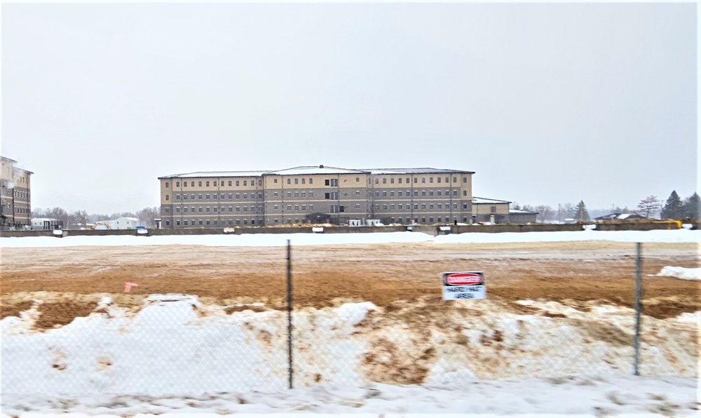 January 2024 barracks construction at Fort McCoy