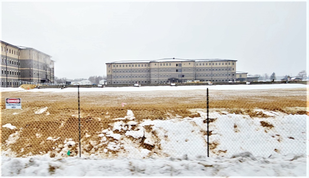 January 2024 barracks construction at Fort McCoy