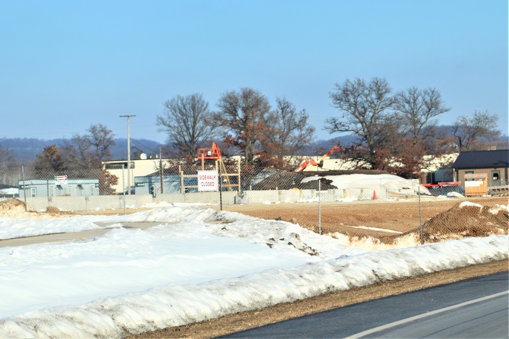 January 2024 barracks construction at Fort McCoy