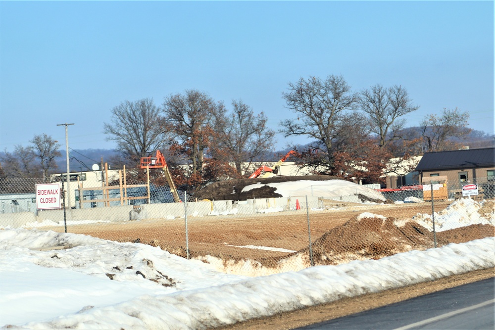 January 2024 barracks construction at Fort McCoy