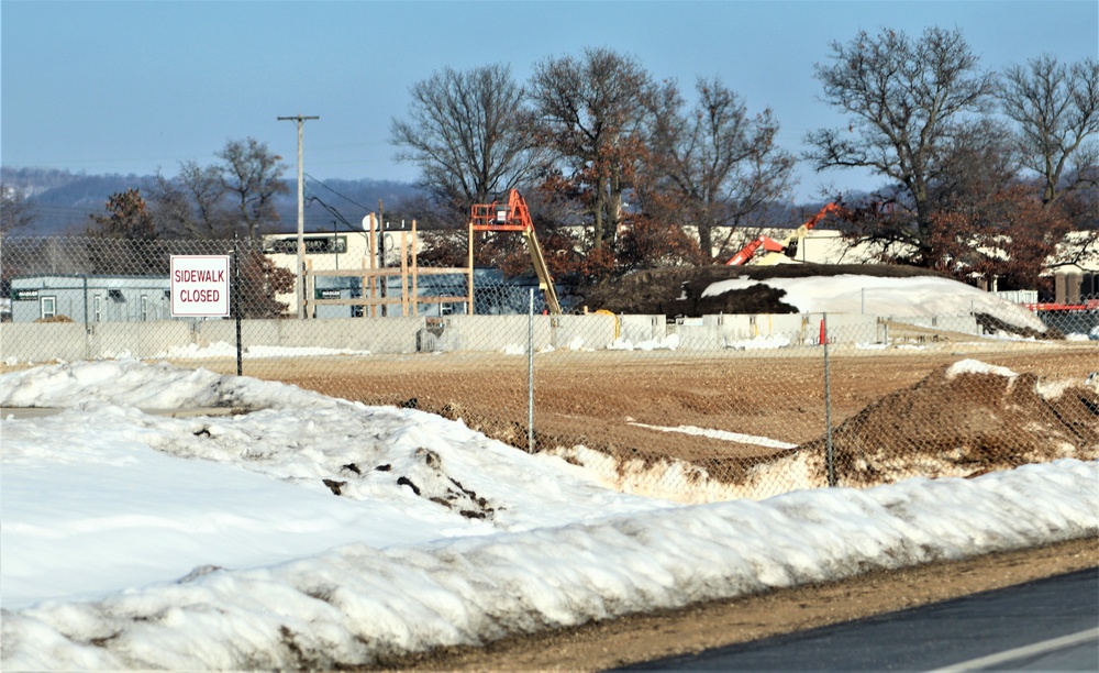 January 2024 barracks construction at Fort McCoy