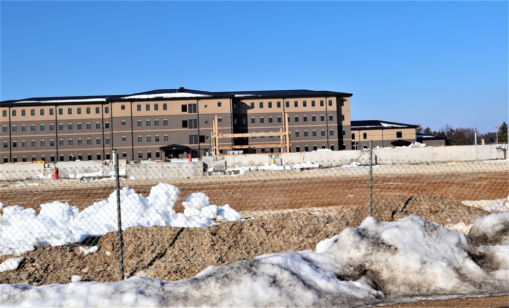 January 2024 barracks construction at Fort McCoy