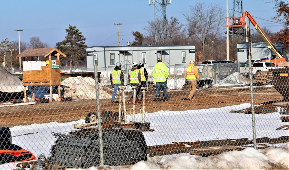 January 2024 barracks construction at Fort McCoy