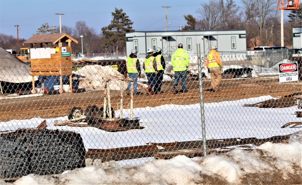 January 2024 barracks construction at Fort McCoy