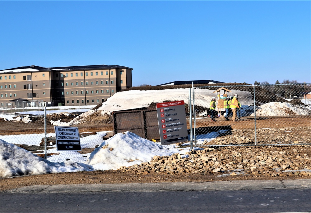 January 2024 barracks construction at Fort McCoy