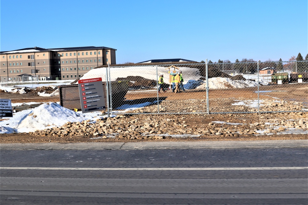 January 2024 barracks construction at Fort McCoy