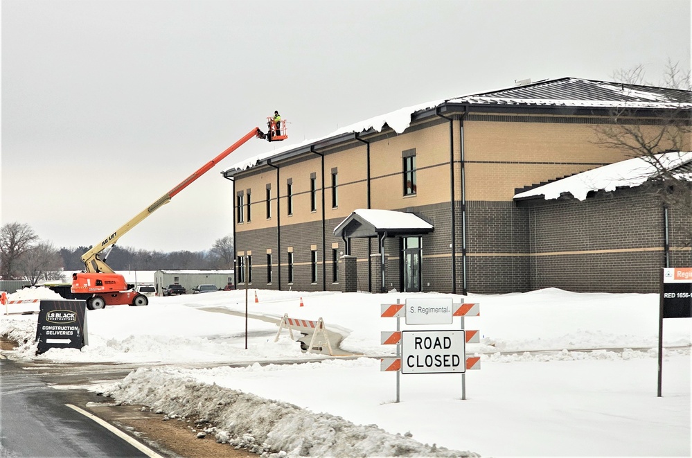 January 2024 construction operations of $11.96 million transient training brigade headquarters at Fort McCoy