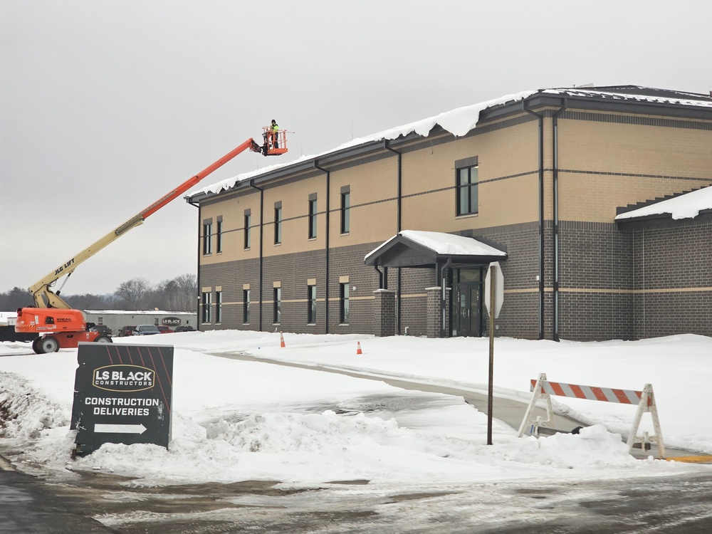 January 2024 construction operations of $11.96 million transient training brigade headquarters at Fort McCoy