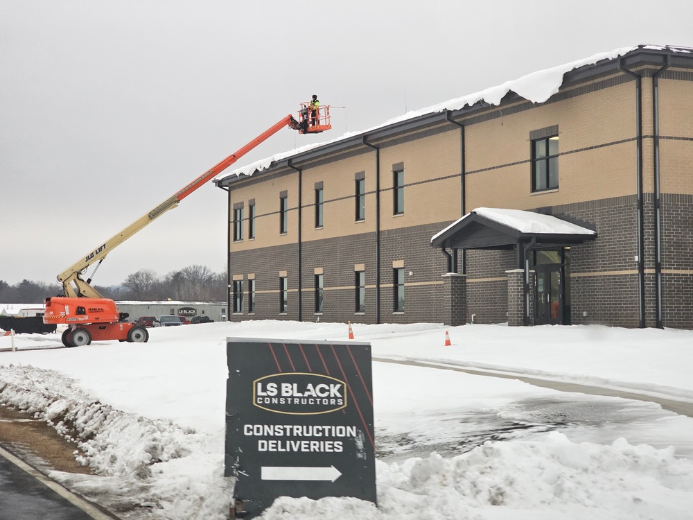 January 2024 construction operations of $11.96 million transient training brigade headquarters at Fort McCoy