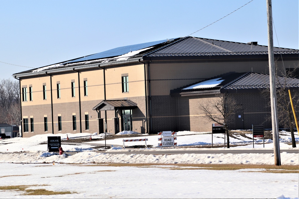 January 2024 construction operations of $11.96 million transient training brigade headquarters at Fort McCoy