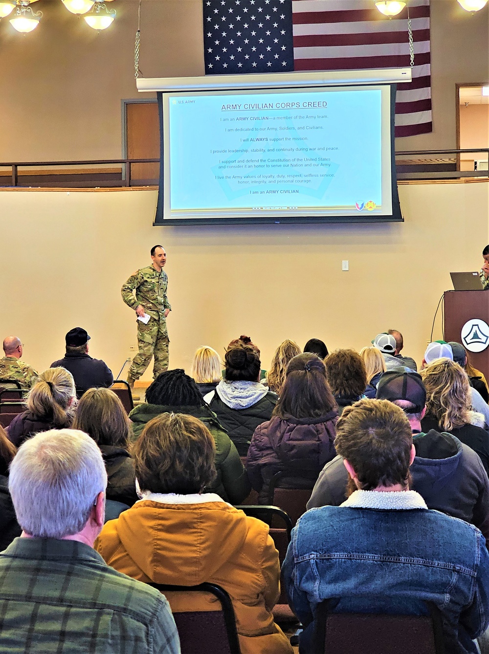 Fort McCoy Garrison commander holds first town hall meeting-workforce briefing for 2024