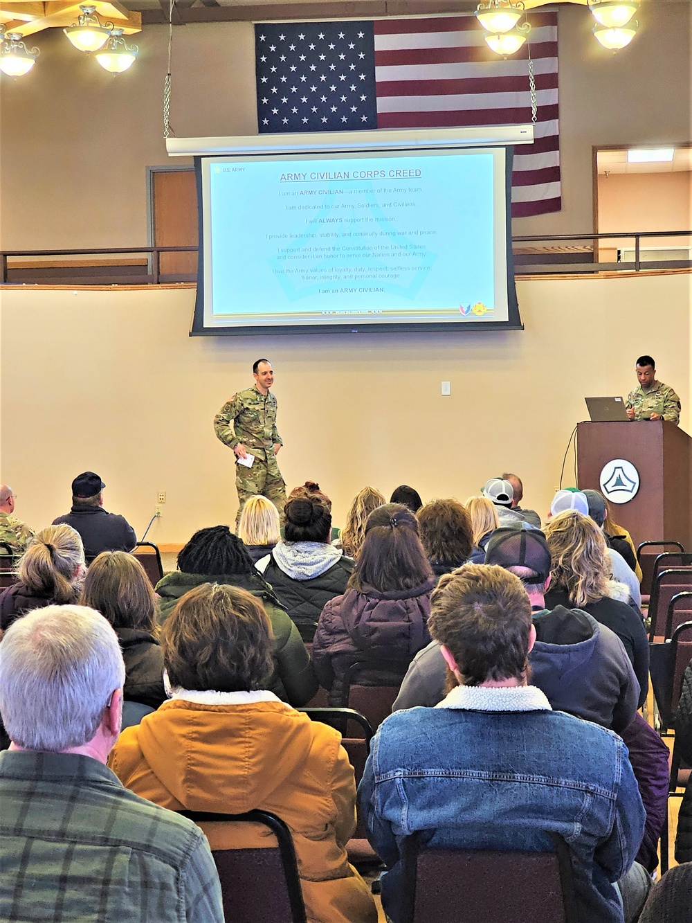 Fort McCoy Garrison commander holds first town hall meeting-workforce briefing for 2024