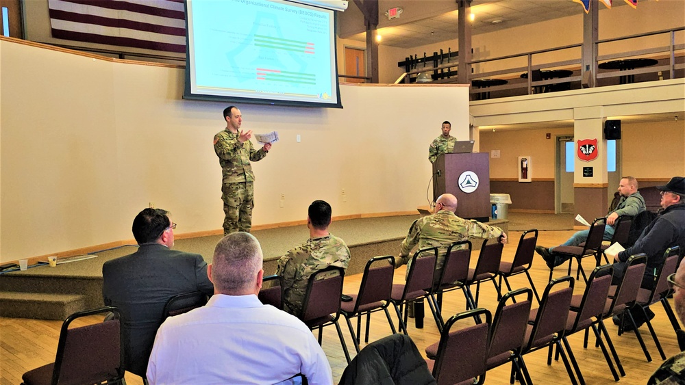 Fort McCoy Garrison commander holds first town hall meeting-workforce briefing for 2024