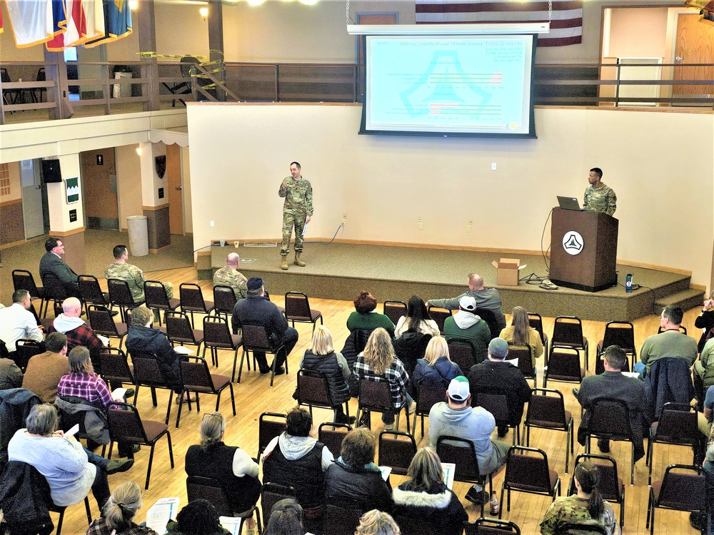 Fort McCoy Garrison commander holds first town hall meeting-workforce briefing for 2024