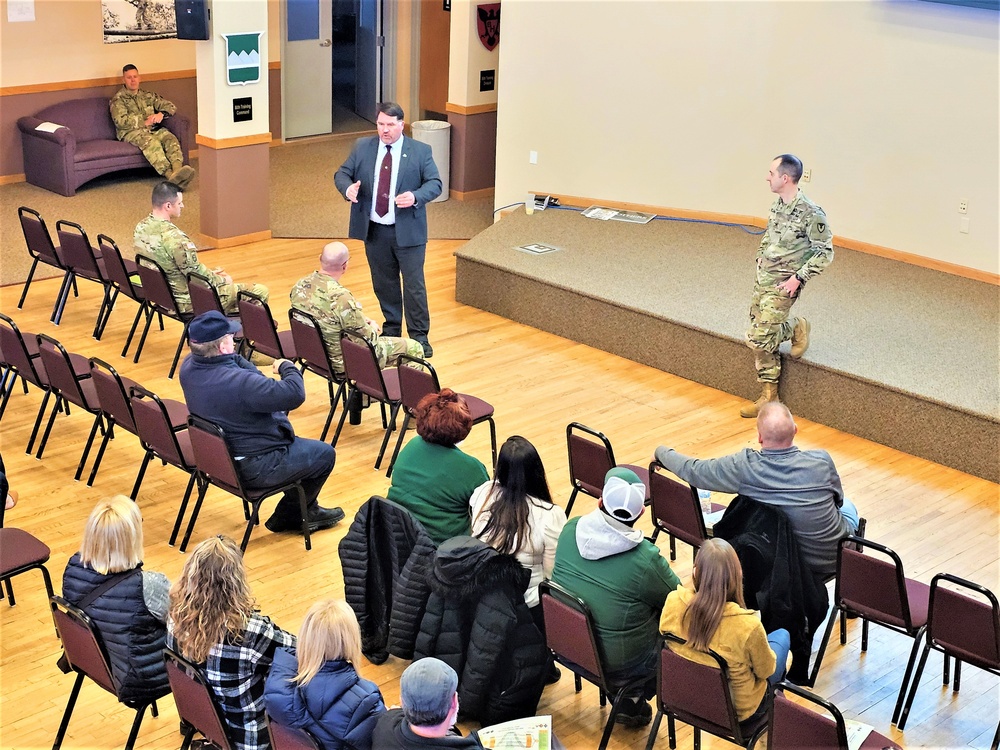 Fort McCoy Garrison commander holds first town hall meeting-workforce briefing for 2024