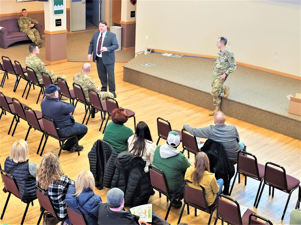 Fort McCoy Garrison commander holds first town hall meeting-workforce briefing for 2024